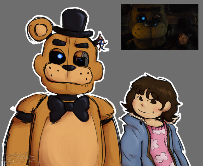 Abby and Golden Freddy